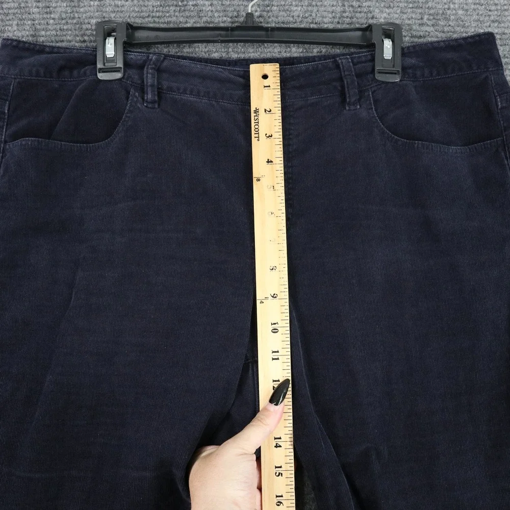 Talbots Heritage Corduroy Pants Sz 16W Straight Leg Fine Wale Stretch Casual